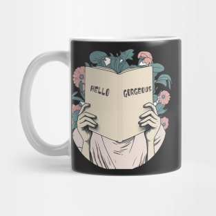 Hello Gorgeous Floral Book Mug